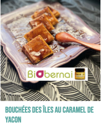 Bouche?es des i?les au caramel de yacon Bouche?es des i?les au caramel de yacon
